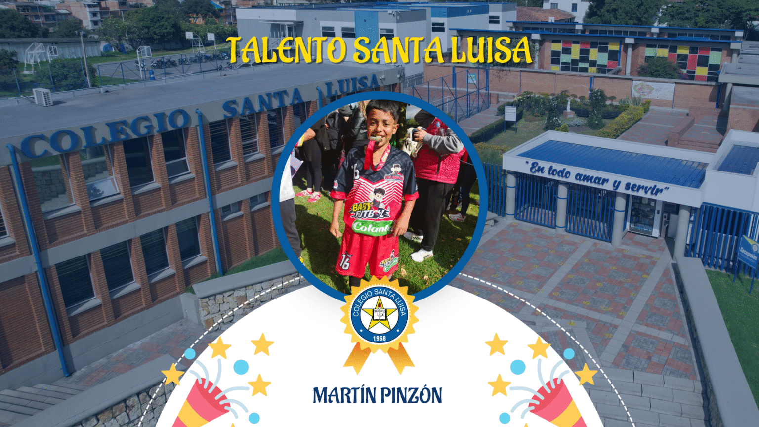El estudiante Martín Pinzón, se coronó campeón del Toreno Baby Fútbol