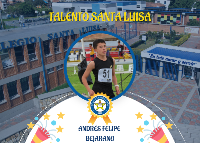Estudiante Andrés Felipe Bejarano, Campeón Nacional en Atletismo